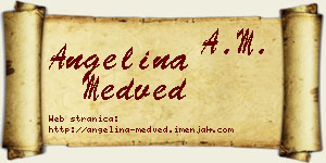 Angelina Medved vizit kartica